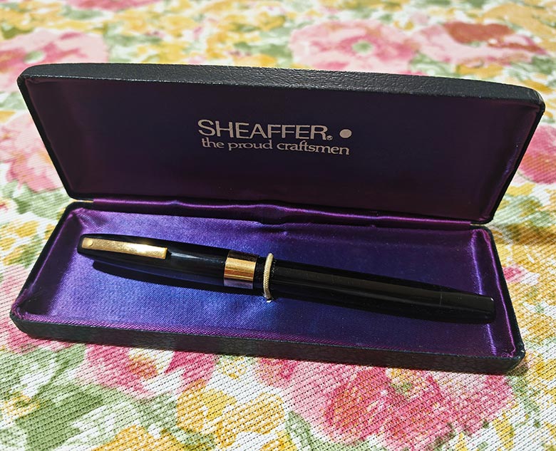 Vintage Cased Sheaffer the proud craftsmen Fountain Pen