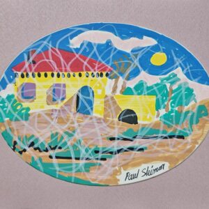Original oval acrylic art paintings - Image 5