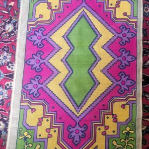 handmade rare Islamic aubusson prayer carpet