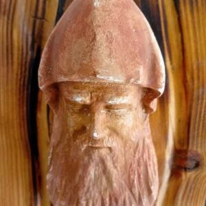 Art print of a sculpture of Saint Charbel - Image 2