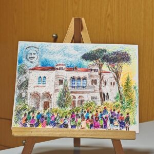 art representation of Emir Majid Arslan