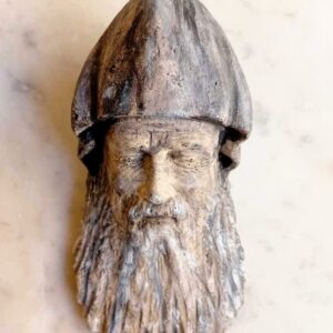 Art print of a sculpture of Saint Charbel - Image 3