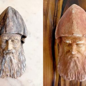 Sculpture of Saint Charbel in 3d effect - Bahij Ghssoub